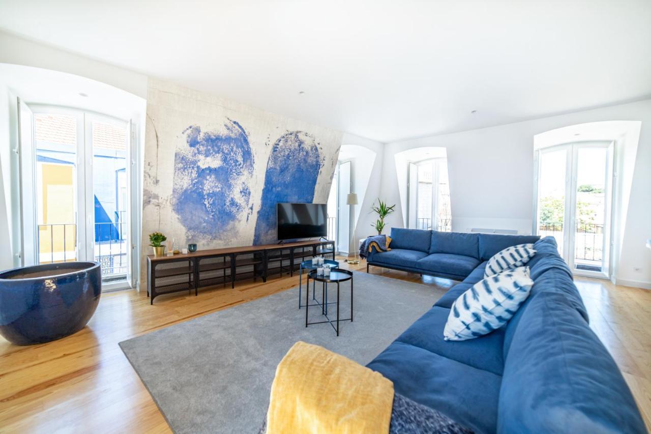 Blue By The River 4 - Unique Penthouse Duplex With A View Лісабон Екстер'єр фото